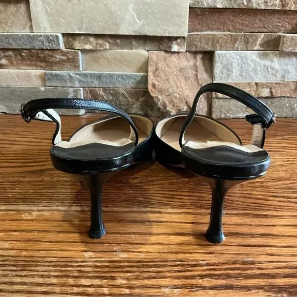 Jimmy Choo Black Patent Leather Slingback - Picture 5 of 9